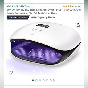 SUNUV 48W UV LED Light Lamp Nail Dryer for Gel Polish